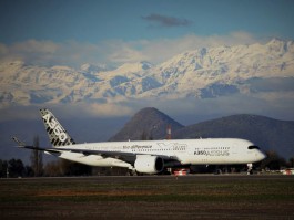 L’Airbus A350 se pose en Amérique du Sud