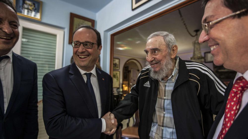 A Cuba, Hollande vit « un moment d’histoire » avec Fidel Castro